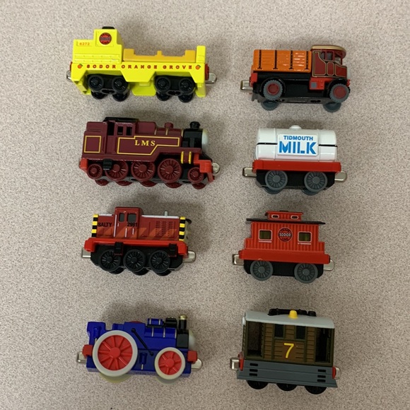 Thomas and Friends Diecast Magnetic Take Along train lot of 8 SALTY TOBY ARTHUR - Picture 1 of 11